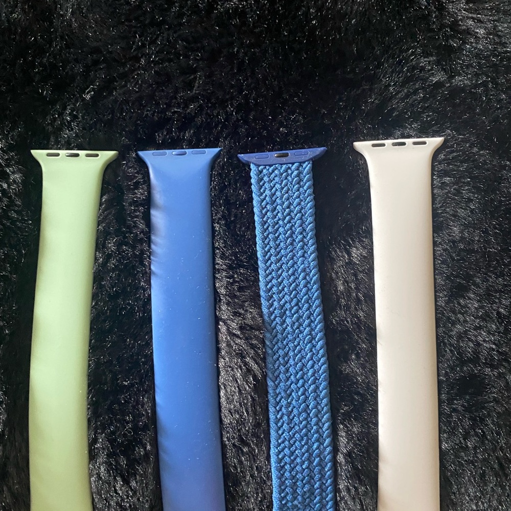 Apple Watch Band Set - Green, Blue, Cream